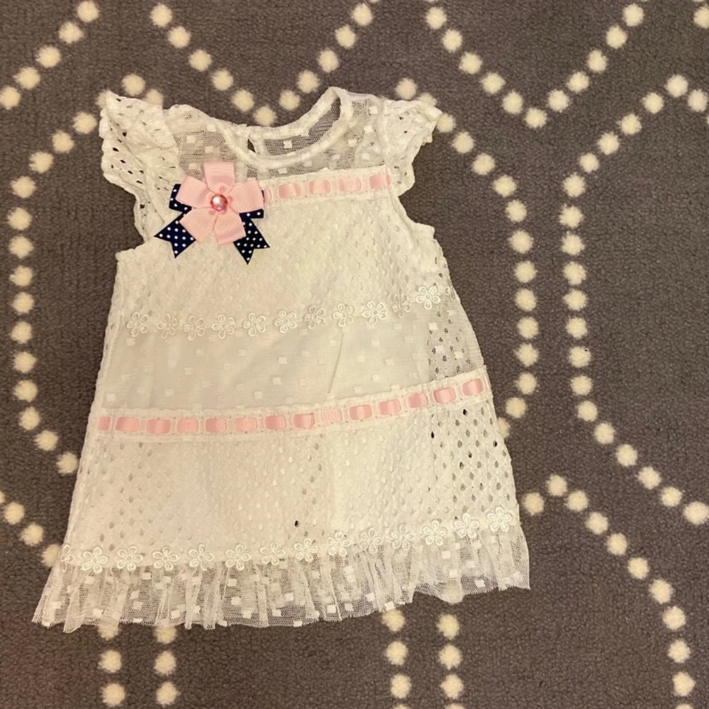 Rare Editions 3T white lace top